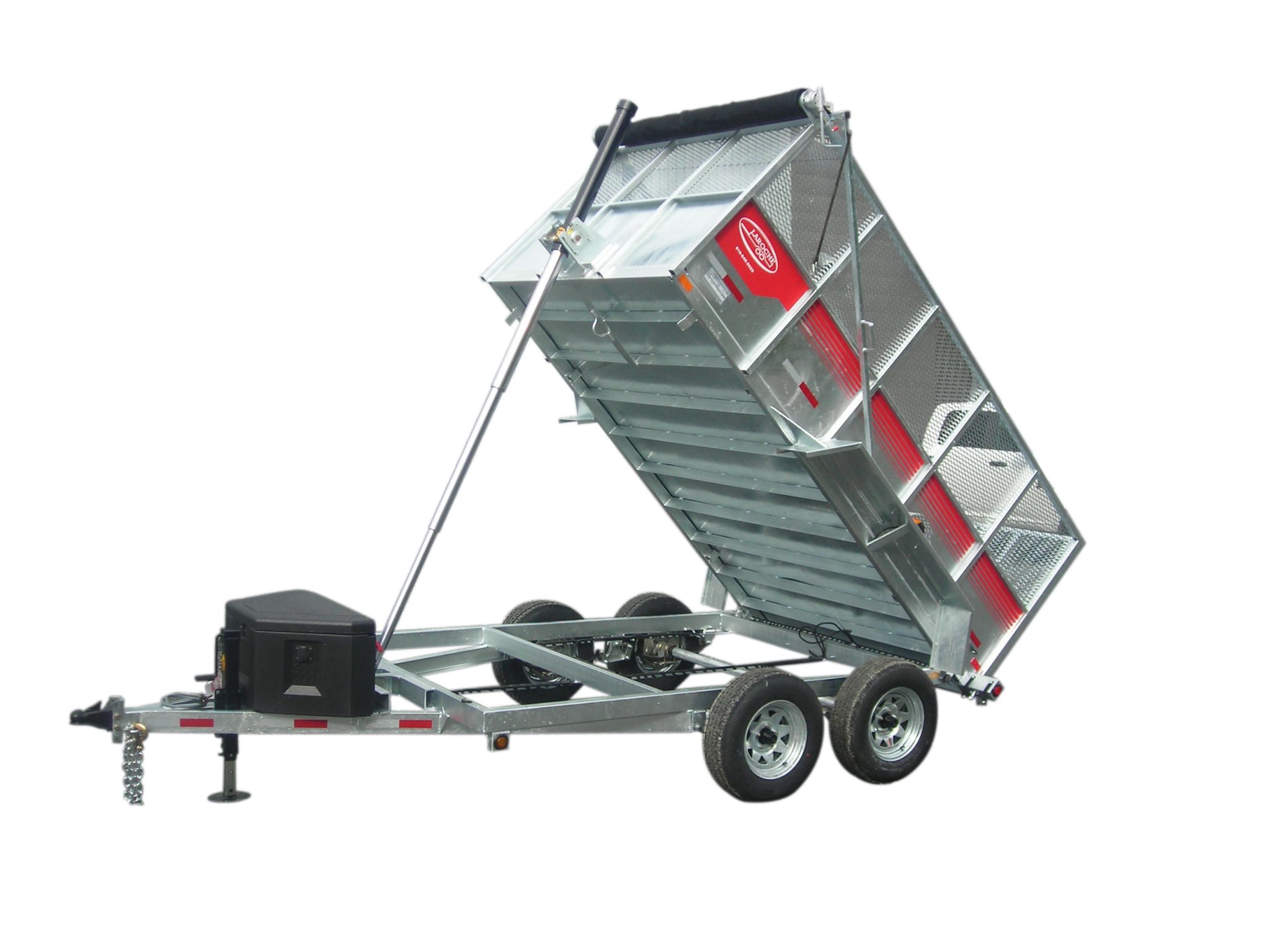 Remorque dompeur grillage